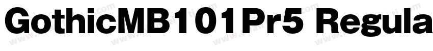 GothicMB101Pr5 Regular字体转换